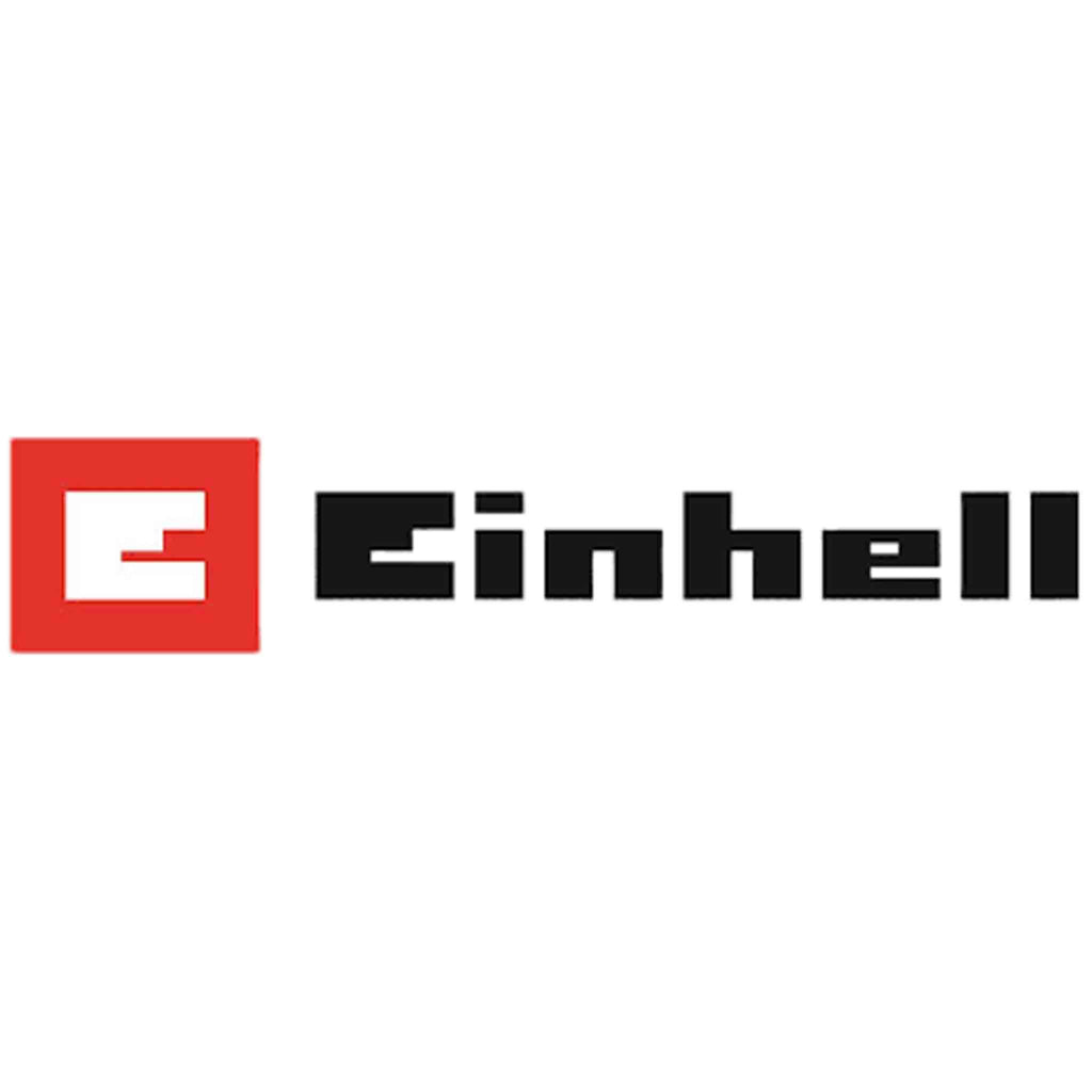Einhell logo with a red square and black text on a white background