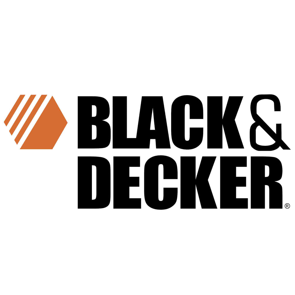 Black & Decker logo with an orange triangle on a white background