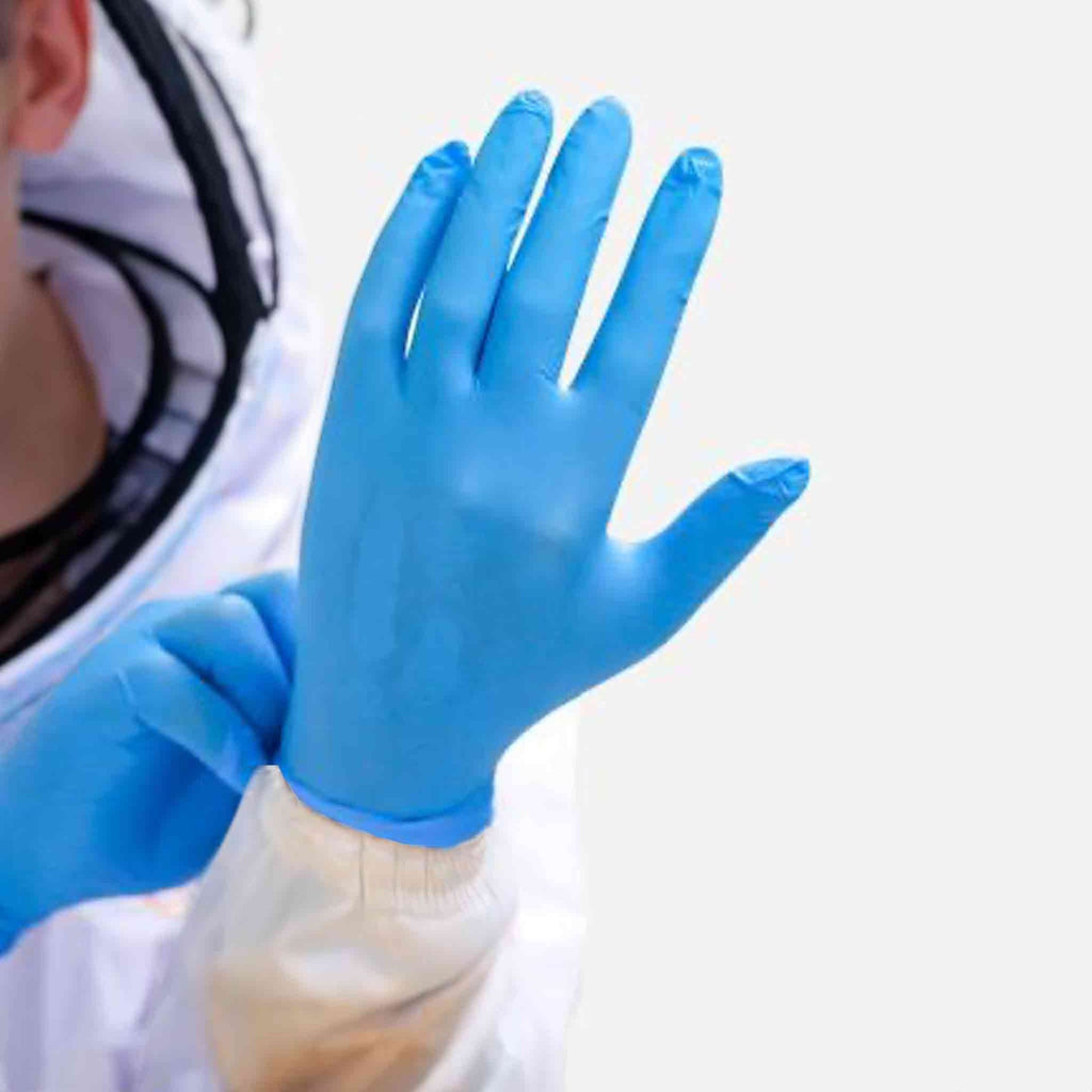 Disposable Safety Nitrile Gloves for working with Beekeeping Chemicals (100 pack) - Varroa Equipment & Products collection by Buzzbee Beekeeping Supplies